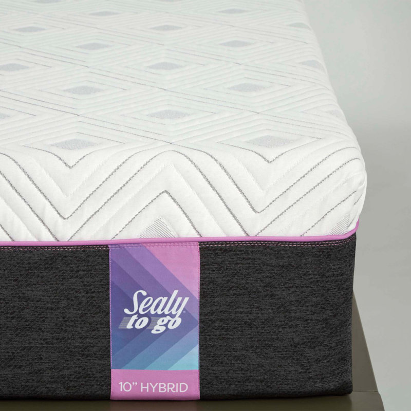 Sealy to Go 10” Medium Hybrid Mattress in a Box, Full