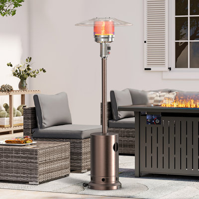48,000 BTU Outdoor Patio Heater with Wheels and SandBox