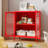 Small 2 Transparent Door Metal Storage Side Buffet Cabinet For Bed Room,Living Room,Entryway,Hallway,Home,Hotel,Office,Garage,Kitchen,2 Removable Shelf.-1182567028