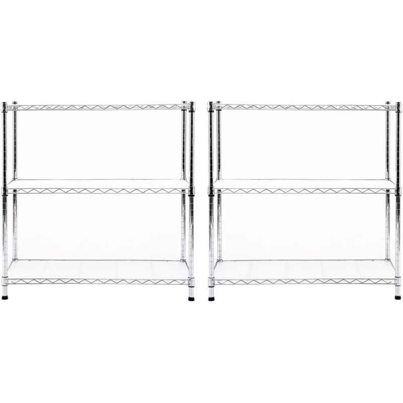 Rayonnage à 3 tablettes Rona, Chrome