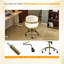 Chaise de bureau courbée en polyuréthane avec base bronze antique-479372896