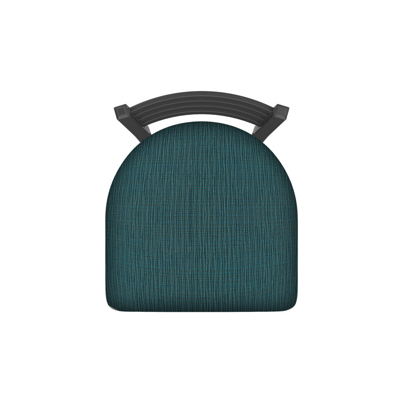 400 Jackie Chair, Pewter, Fabric-Graph Tidal