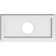 Rectangle Architectural Grade PVC Contemporary Ceiling Medallion 3" Inside Diameter