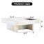 Table basse avec motifs imitation marbre