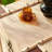 Petit coffre d'appoint en similicuir brun