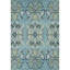 Adelaide Hand Hooked Aqua/Green/Ivory Wool Rug-65663358