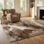 Tapis intérieur brun / beige à motif abstrait brun / beige 7 pi x 10 pi (6 pi 7 po x 9 pi 6 po) de Marco Branch-1313015723