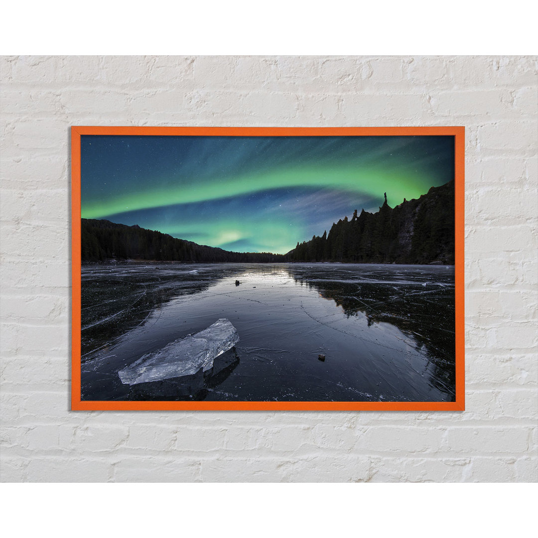 Northern Light Ice Waters - Einzelner Bilderrahmen Kunstdrucke