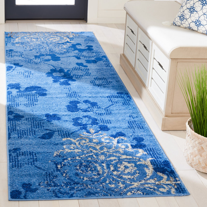 Tapis damassé Alonie Performance, Tapis de couloir 2 pi 6 po x 8 pi