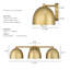Luminaire pour meuble-lavabo mural moyen 3 lumières Hunter Erling-112470979-112470980