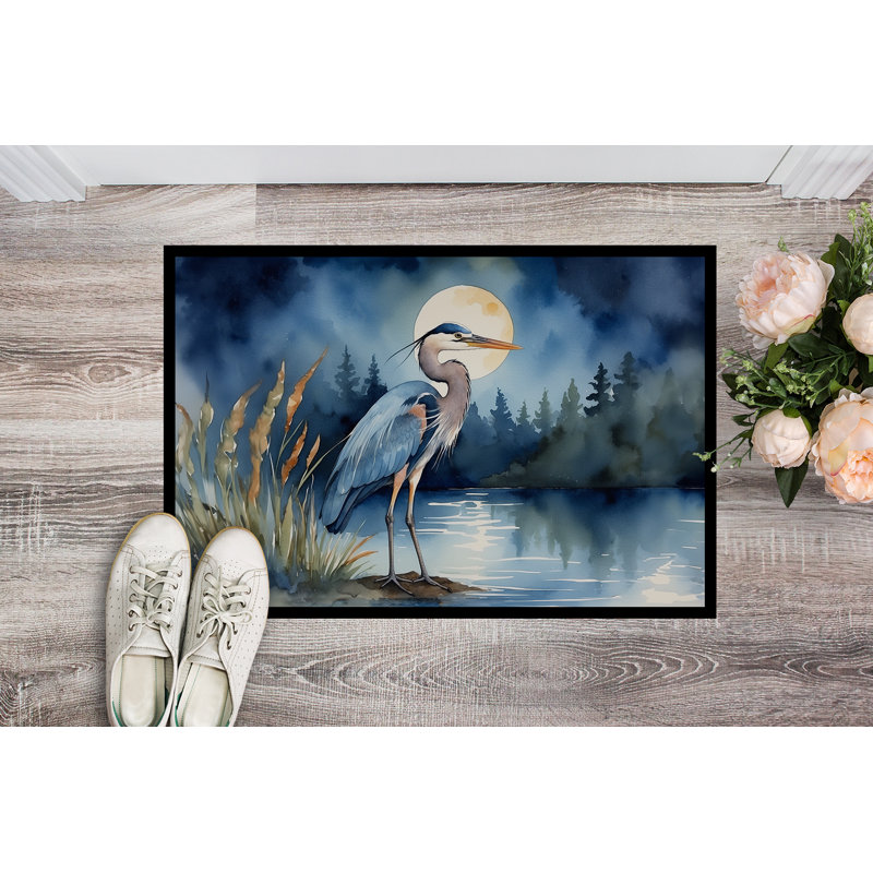 Paillasson Blue Heron, L 24 po x L 36 po