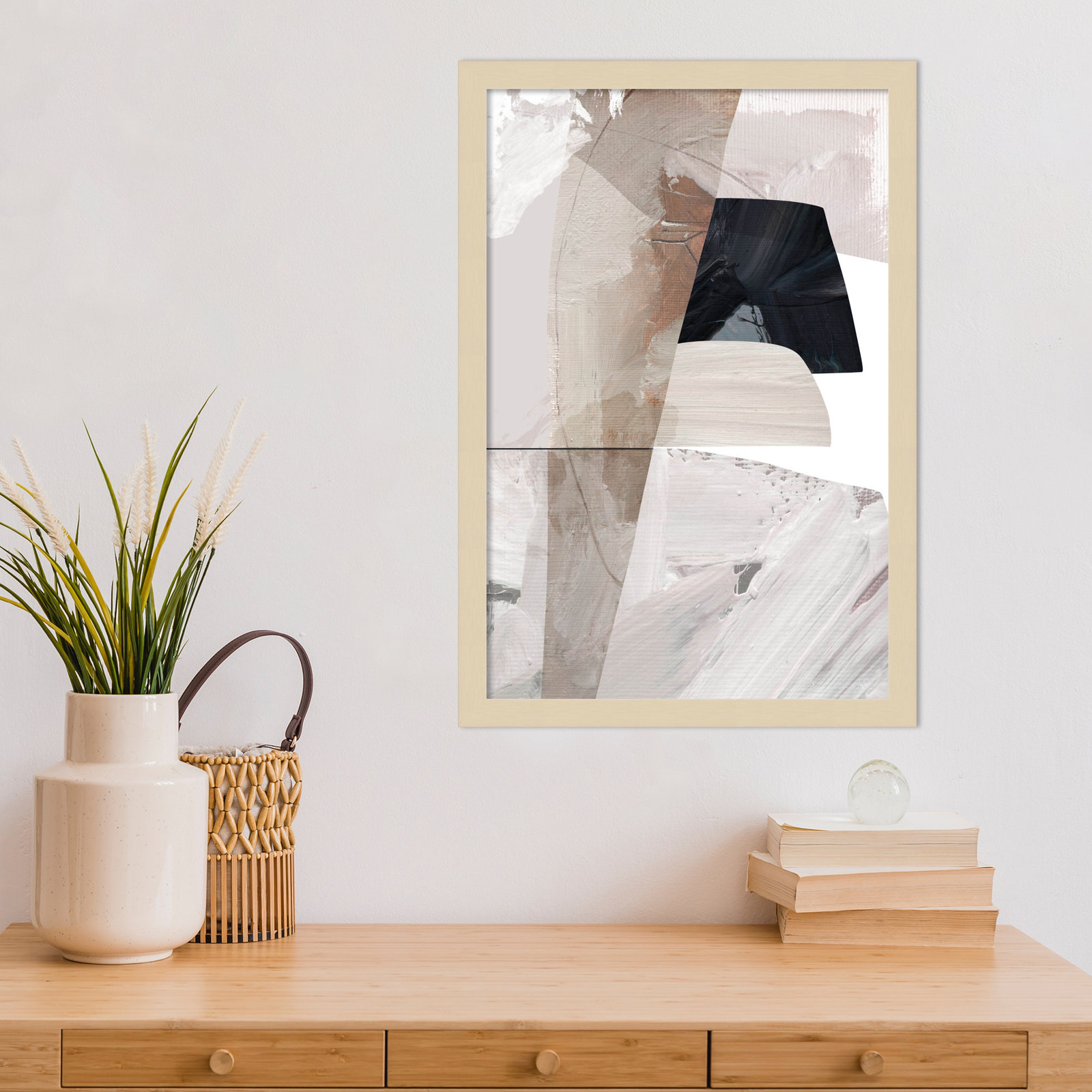 Peleg "Caves" Print by Dan Hobday, Brown, 21" H x 15" W