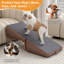 Escalier pour chien pour petits chiens et chats, rampe pour canapé et lit, marchepied pliable pour animal 2 en 1 pour chiot, conception avec repose-pieds divisé
