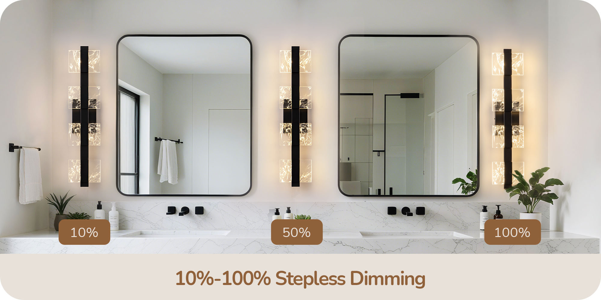 10%-100% Stepless Dimming