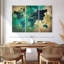 «World Map Aged World Map XXXVII», reproduction sur toile 3 pièces par Tess P-93060987