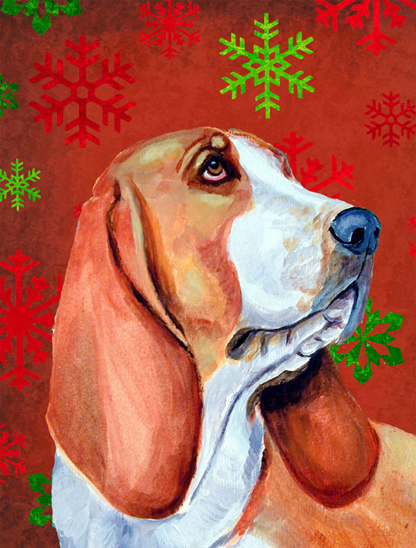 Drapeau rouge et vert Vart, Basset hound 4