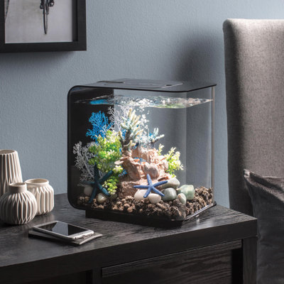 FLOW 15 4 Gallon Rectangle Aquarium Tank with Standard Light
