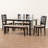 6 - Person Four Leg Dining Set-182595937-182595936