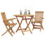2 - Person Solid Wood Patio Dining Set Table,