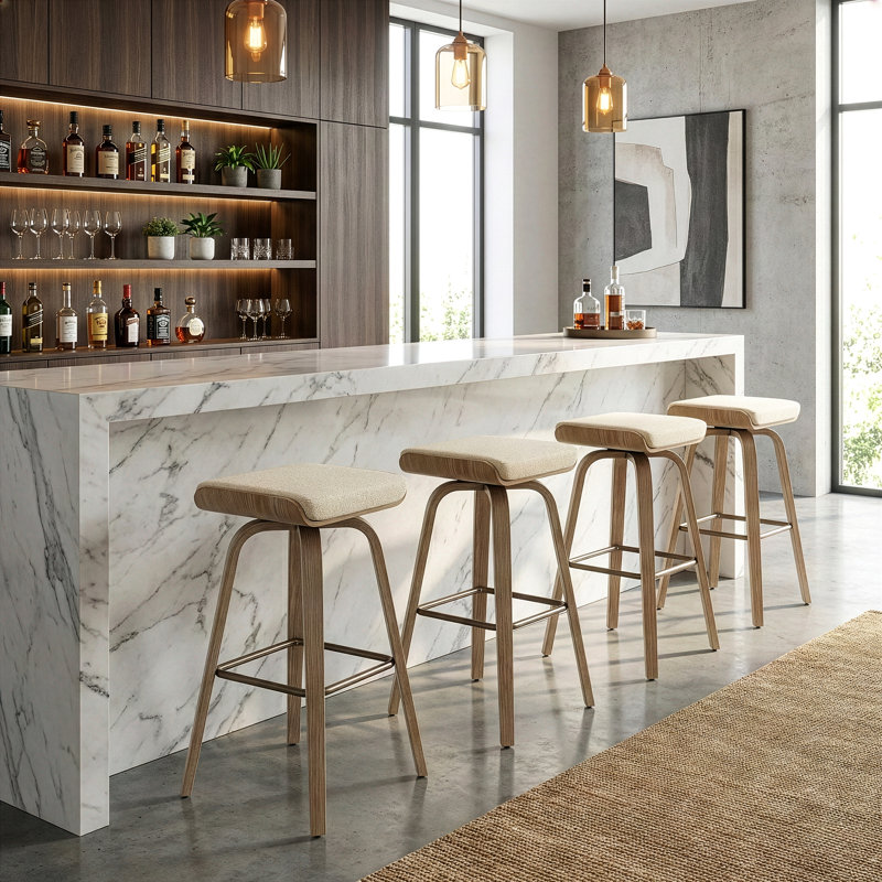 Tabouret Magdiel, Tabouret de bar (hauteur d'assise de 29,92 po)