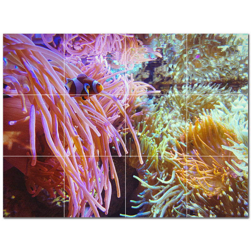 12'' x 12'' Satin Ceramic Decorative Mural