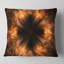 Fractale fleur noire brune - coussin à imprimé floral-31040618-31040621