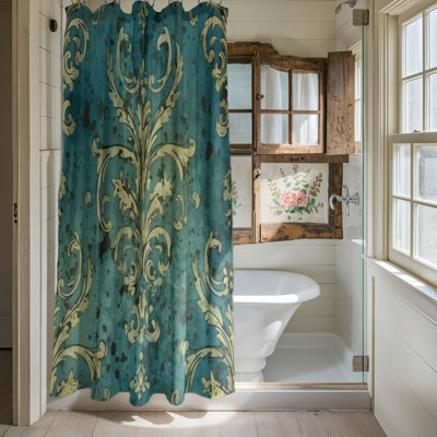 Nostalgic Tiles - Rideau de douche Premium
