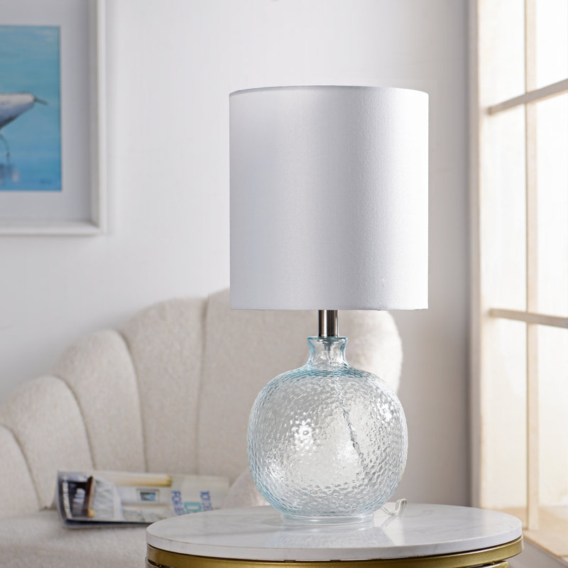 Lampe de table 20 po Barnwell, Bleu aqua clair
