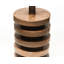 Lampe de table en bois massif Malmo