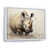 White Floater Framed