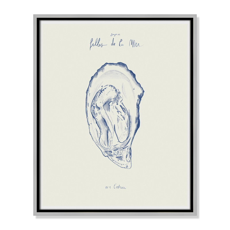 «Filles de la mer I» par Mora, H 21,5 po x l 17,5 po, Flottant argenté