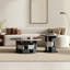 Ensemble de tables basses modernes avec plateau micro-cristallin
