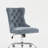 Modern Chenille Upholstered Tufted Button Home Office Chair, Adjustable Desk Chair Swivel Office Chair-99132533