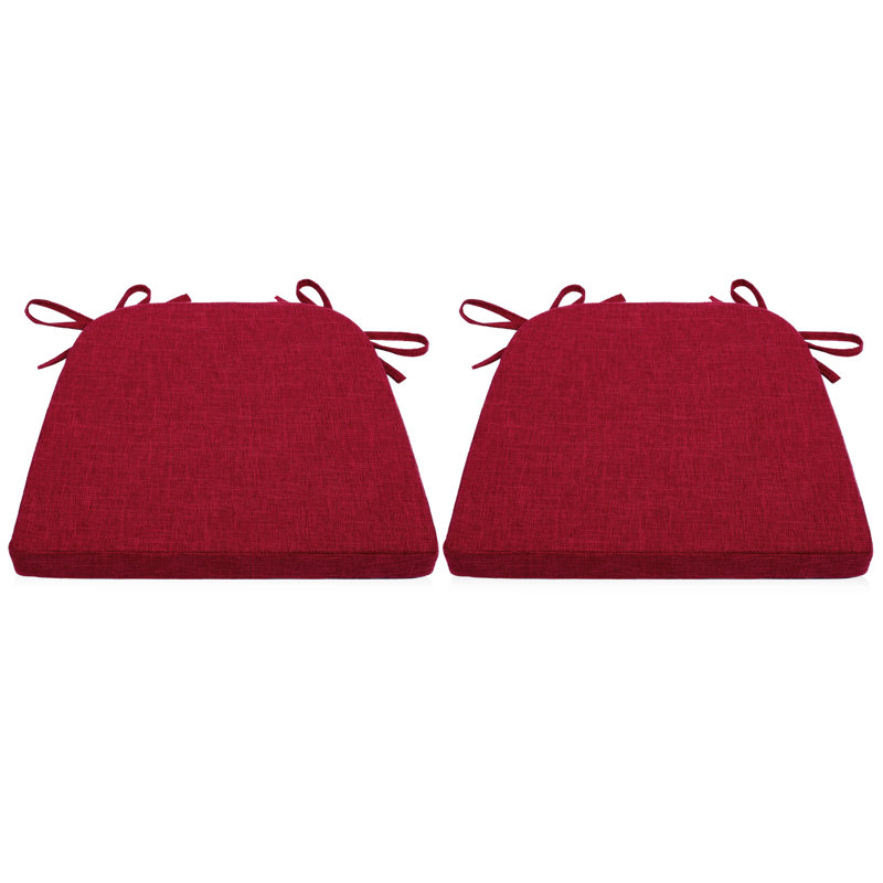 Coussin de chaise d'intérieur 1,5 po, Vin rouge