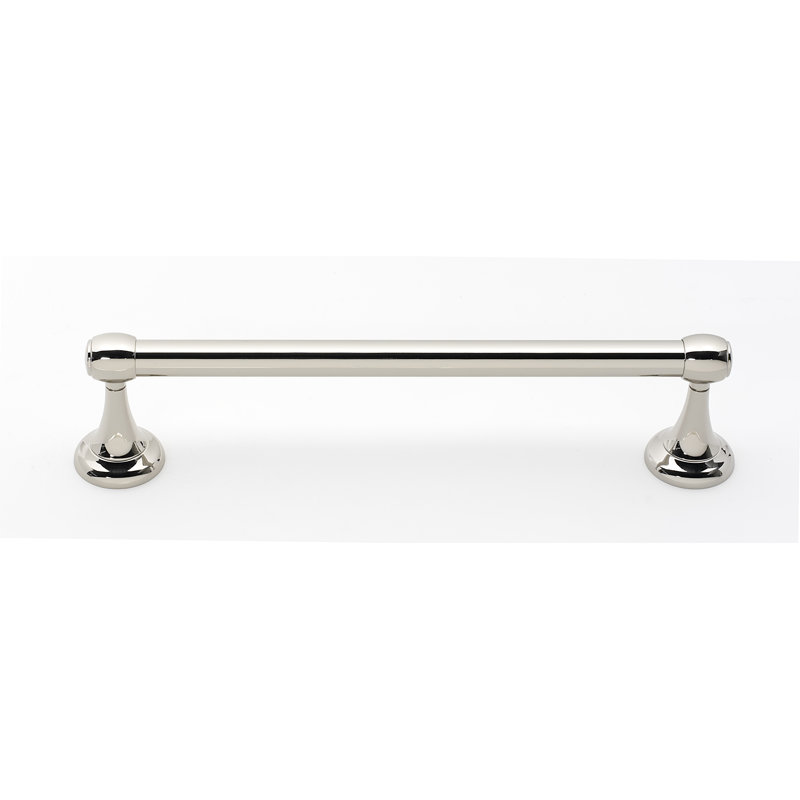 Double Wall Mounted Towel Bar, Polished Nickel