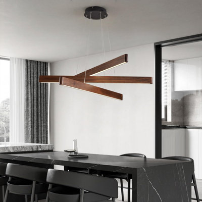 Three Lamp Linear Pendant Light