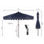 Parasol de marché classique à bordure festonnée 9 pi Beeliar-985799015-985880159
