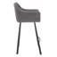 Upholstered Counter Stool with Metal Frame