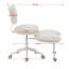 Fauteuil de méditation ivoire et rembourrage double couche