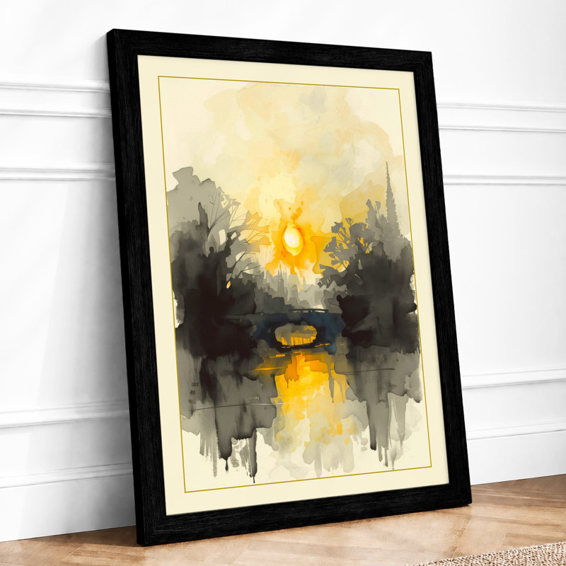 City Light Ascending Modern - Print, Black, A4 - 29.7 x 21.0 cm