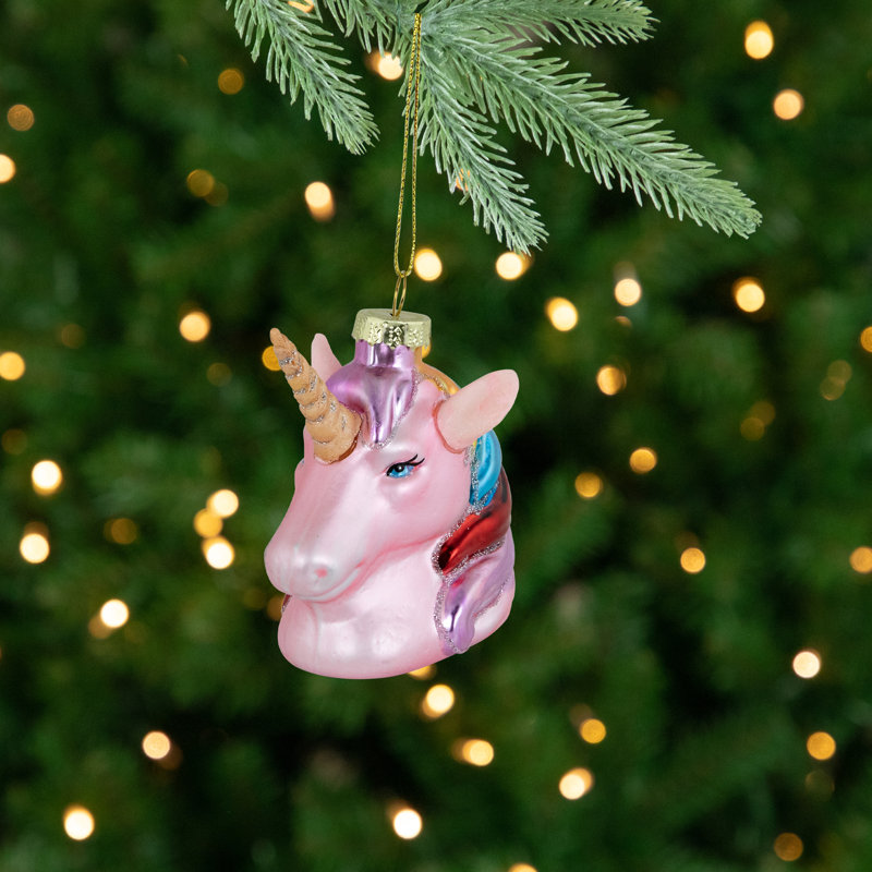 3.5'' Glass Hanging Figurine Ornament