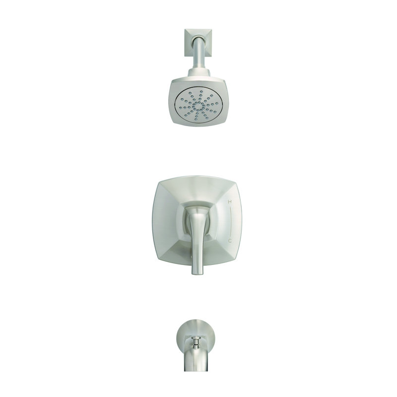 Robinet de baignoire et douche Vaughn, Nickel brossé