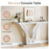 Mercer41 Mirrored Console Table With Crystal Inlay Frames & Reviews ...