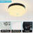 11.2" Round Led Flush Mount Ceiling Light, 5-cct Adjustable, Minimalist Black Lighting Fixture For Kitchen, Bedroom, Living Room, Entryway & Hallway