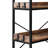 5 Tier Corner Bookshelf Tall Corner Bookcase With 4 Hooks L-Shaped Storage