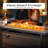 Argyri 56" Outdoor Rectangular Rattan Propane Gas Fire Pit Table for Outside Patio
