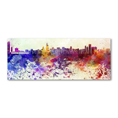 Colourful Chicago - Wrapped Canvas Print