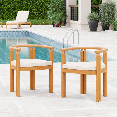 Acacia Wood Dining Chair Sturdy Stable Structure