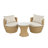 Wicker 2 - Person Patio Conversation Sets with Cushions-2113168315
