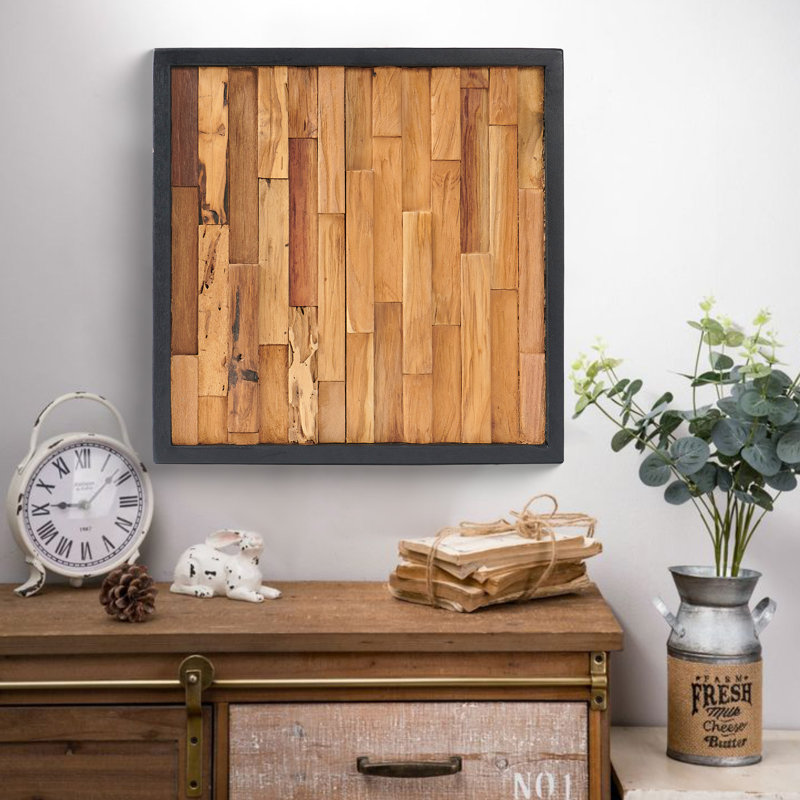 Teak Wood Wall Décor Bricks